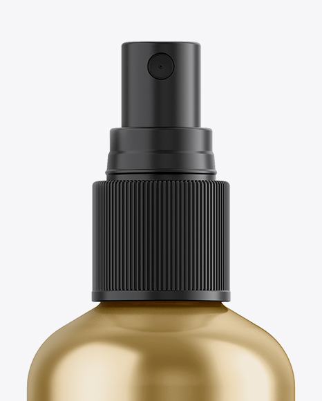 Metallic Spray Bottle Mockup