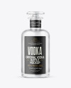 Clear Glass Vodka Bottle Mockup