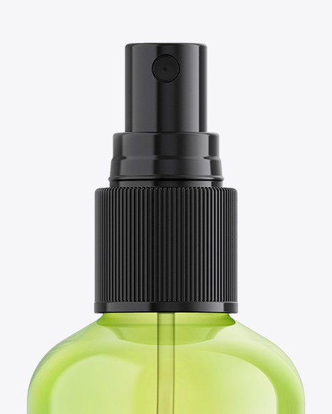 Plastic Spray Bottle With Liquid Mockup