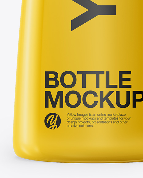 Glossy Bottle Mockup