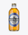 Clear Glass Beer Bottle Mockup