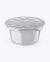 Glossy Plastic Cup Mockup - High-Angle Shot