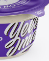 Glossy Plastic Cup Mockup - High-Angle Shot