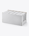 18 Packs Box Mockup - Half Side View