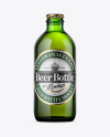 Green Beer Bottle Mockup