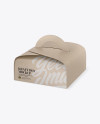 Kraft Box Mockup - Half Side View (High Angle Shot) Kraft Box Mockup - Half Side View (High Angle Shot)