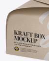 Kraft Box Mockup - Half Side View (High Angle Shot) Kraft Box Mockup - Half Side View (High Angle Shot)