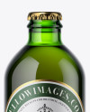 Green Bottle With Dark Beer Mockup