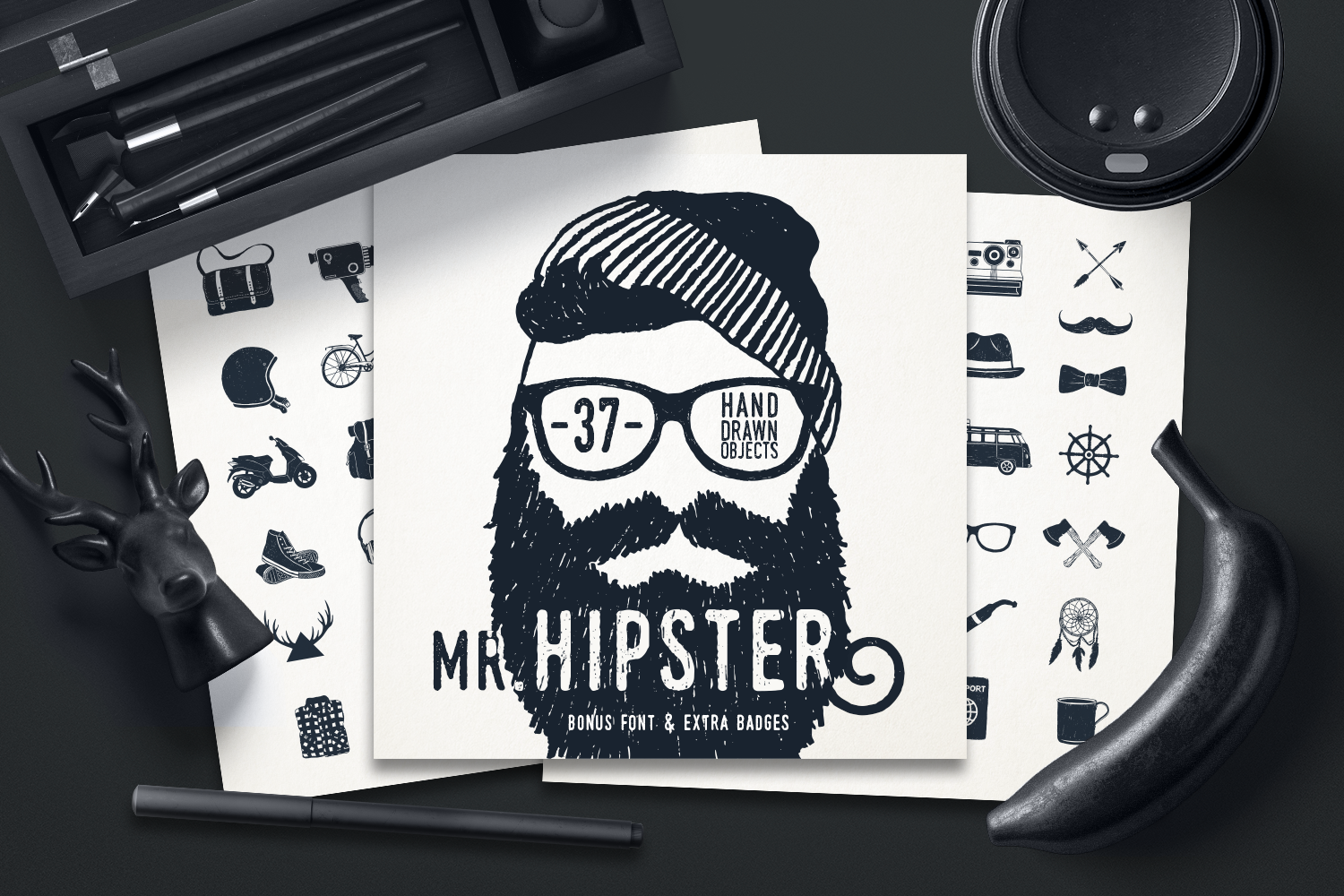 Mr.Hipster. 37 Hand Drawn Objects Mr.Hipster. 37 Hand Drawn Objects
