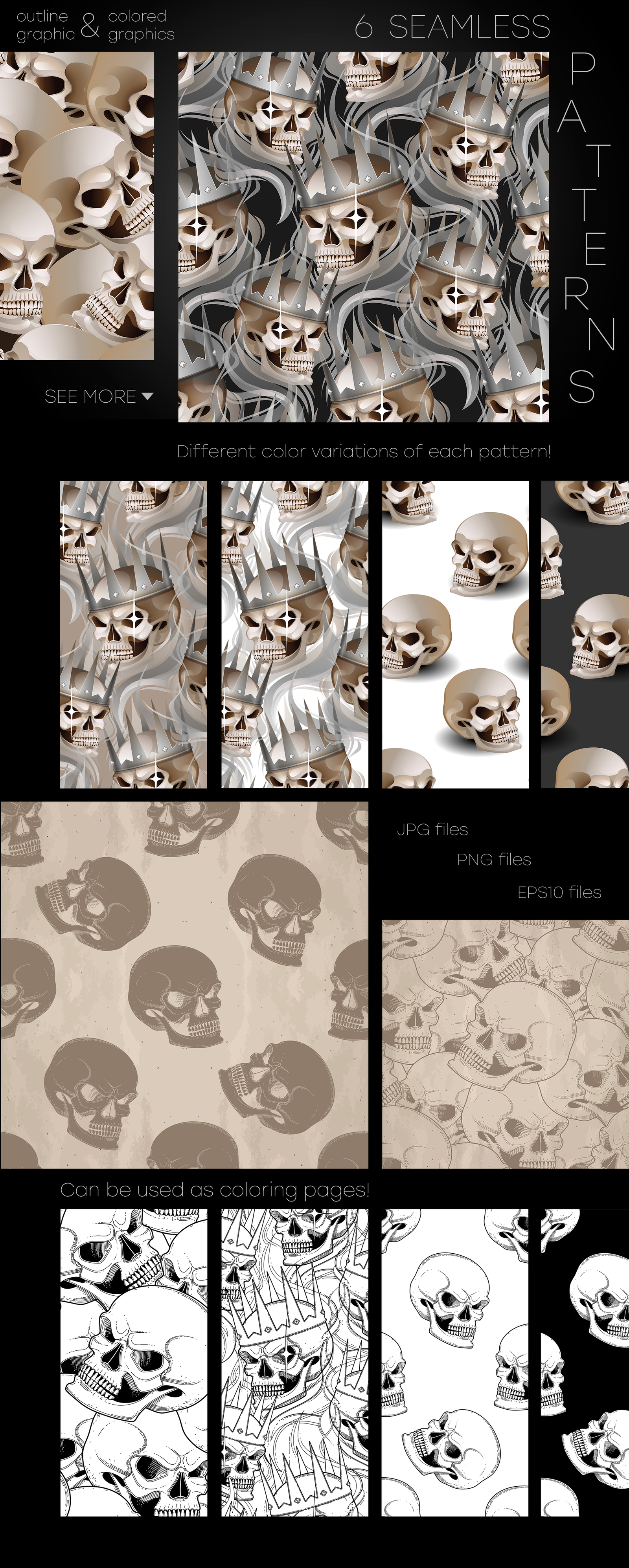 Vector Crowned Skull Vector Crowned Skull