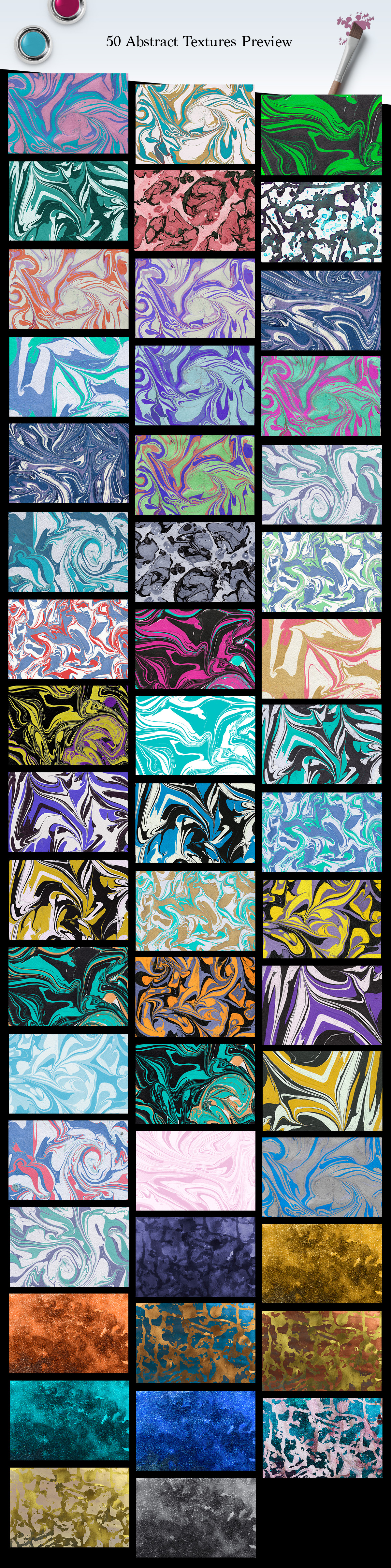 50 Marble and Glitter Textures 50 Marble and Glitter Textures