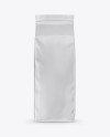 Glossy Coffee Bag Mockup - Front View