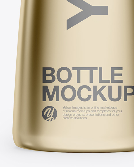 Metallic Bottle Mockup