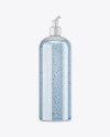 Clear PET Bottle With Blue Gel Mockup