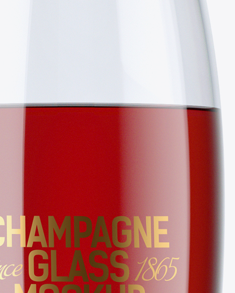 Red Champagne Glass Mockup Red Champagne Glass Mockup