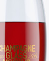 Red Champagne Glass Mockup Red Champagne Glass Mockup