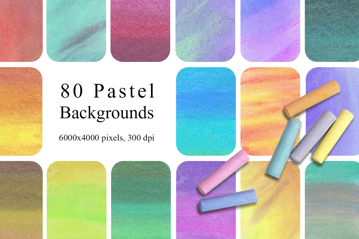 Collection of 80 Pastel Backgrounds