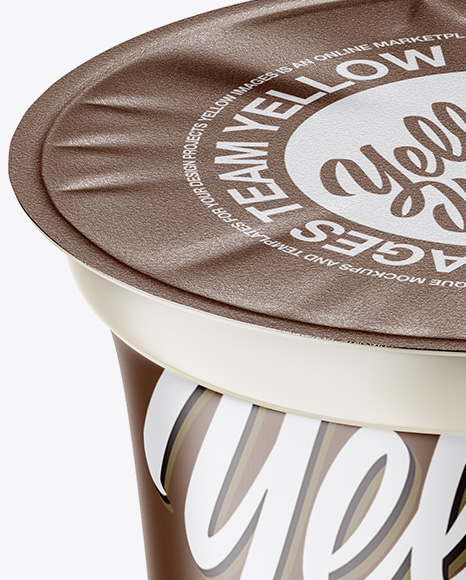 Matte Plastic Cup Mockup - High-Angle Shot