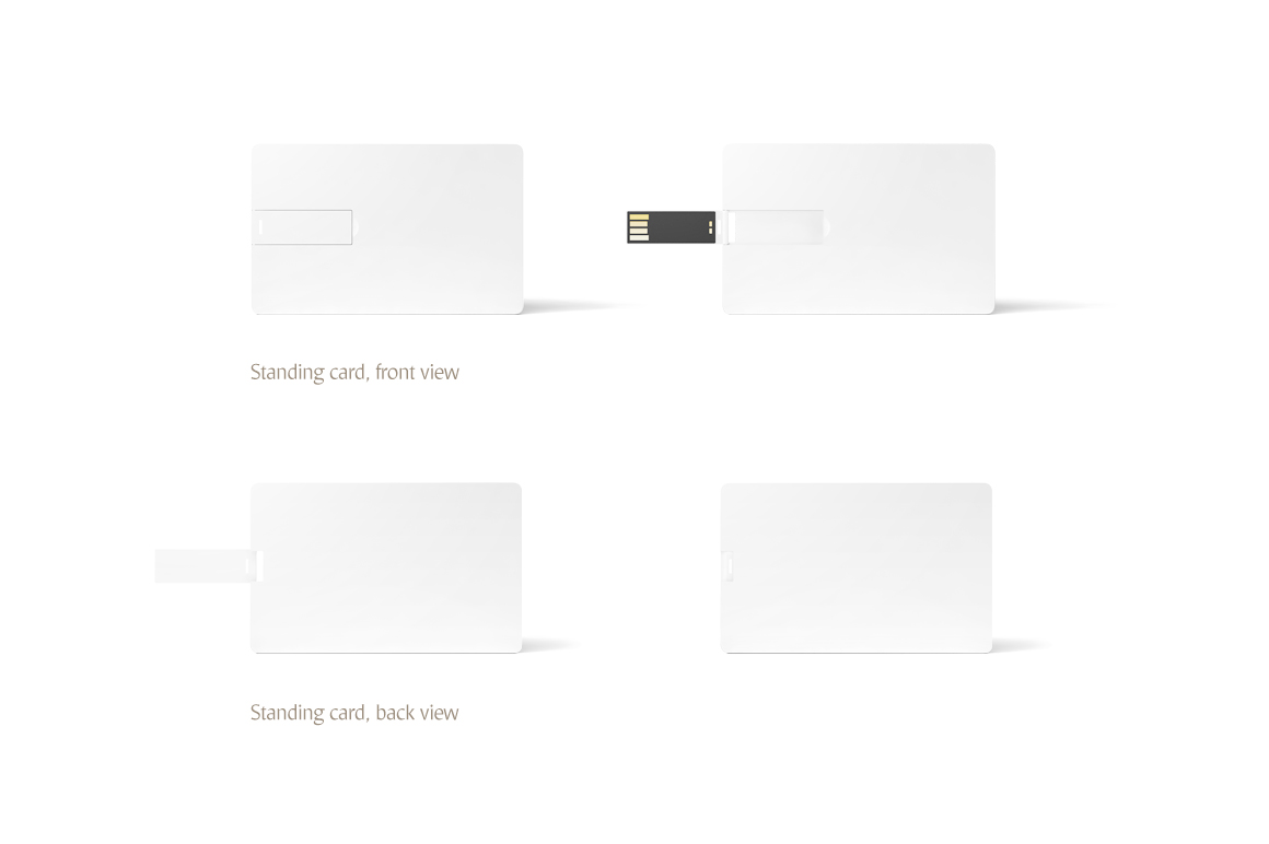 Wafer USB Wallet Card Mockup