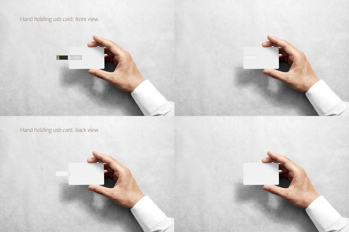 Wafer USB Wallet Card Mockup