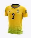 Soccer T-Shirt Mockup - Half-Side View