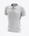 Lace-Up Soccer T-Shirt Mockup - Halfside View