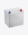 Automotive Battery Mockup - Halfside View Automotive Battery Mockup - Halfside View