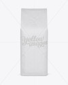 Coffee Bag With Valve Mockup - Front View