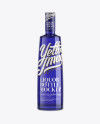 Blue Glass Liquor Bottle Mockup Blue Glass Liquor Bottle Mockup