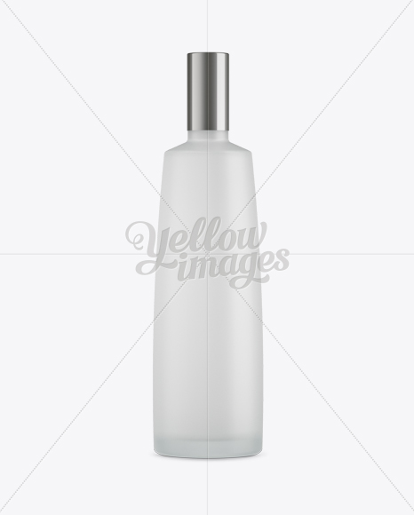 Frosted Glass Vodka Bottle Mockup Frosted Glass Vodka Bottle Mockup