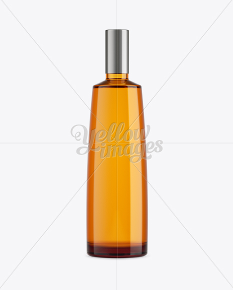 Orange Glass Liquor Bottle Mockup Orange Glass Liquor Bottle Mockup