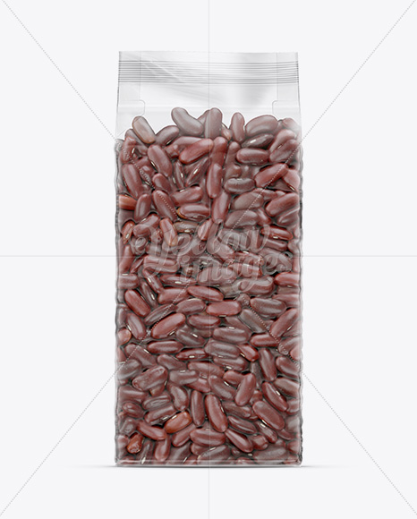 Red Beans Vacuum Bag Mockup