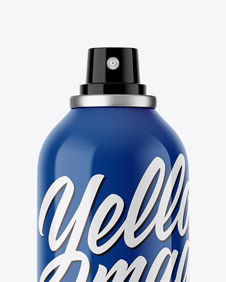 Opened Glossy Sprayer Bottle Mockup