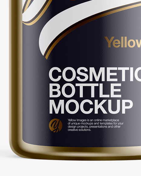 Metallic Bottle Mockup