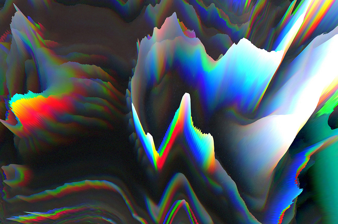 3D Glitch Backgrounds