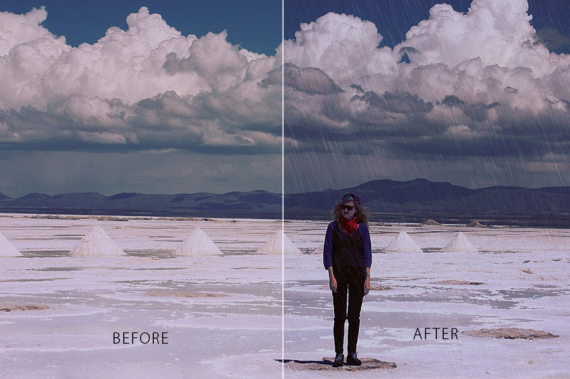 Rain Photoshop Action