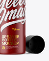 Opened Matte Sprayer Bottle Mockup