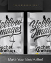 Display with Sachets Mockup - Front View Display with Sachets Mockup - Front View