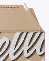 Kraft Paper Box Mockup - Front View