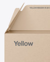 Kraft Paper Box Mockup - Front View