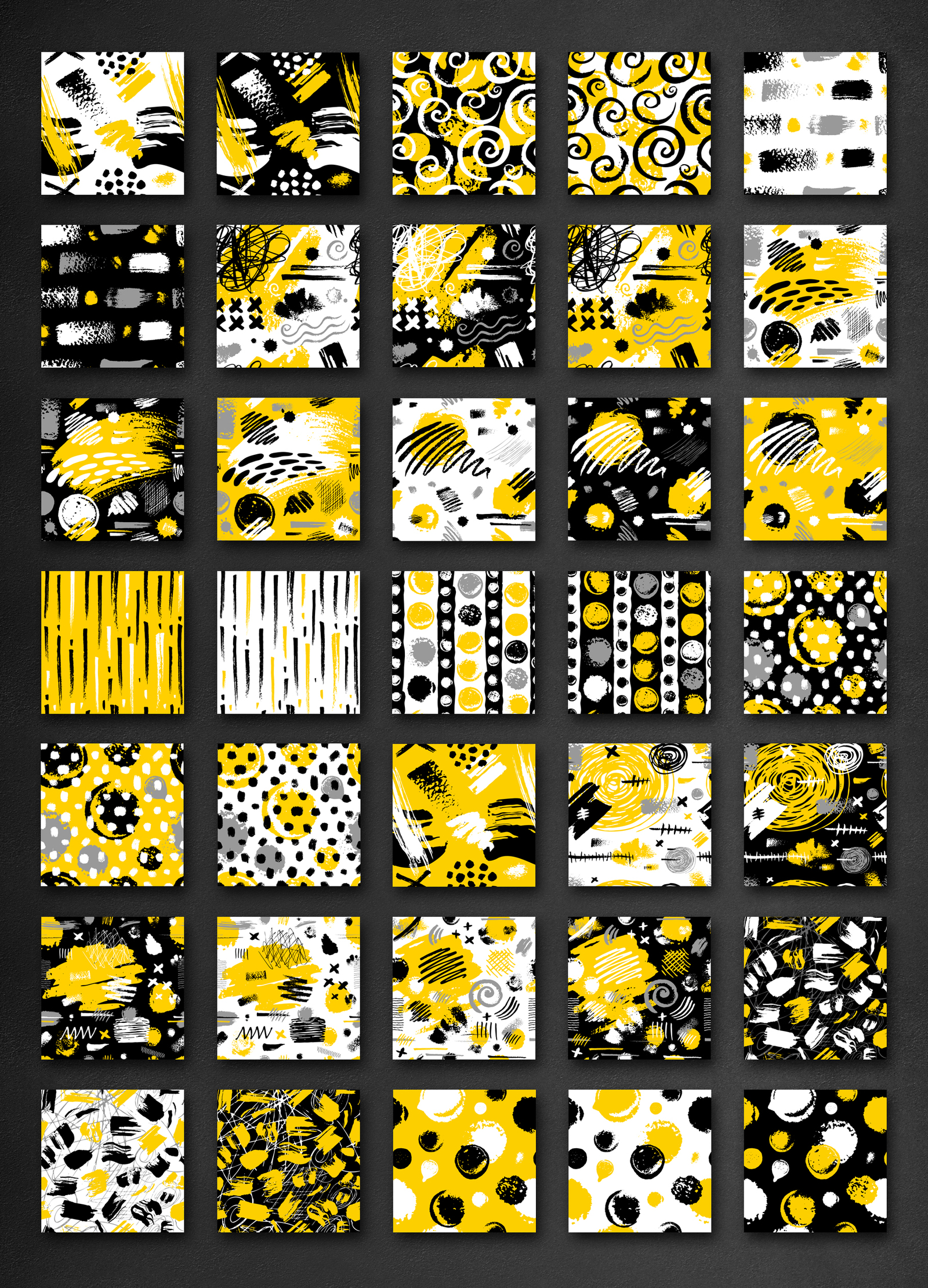 Grunge Style Yellow Collection Grunge Style Yellow Collection