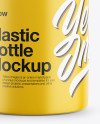 Matte Plastic Bottle Mockup