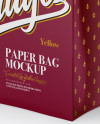 Matte Paper Bag Mockup - Half Side View