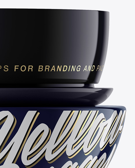 Glossy Cosmetic Jar Mockup Glossy Cosmetic Jar Mockup