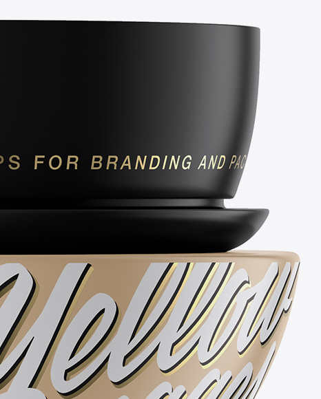 Matte Cosmetic Jar Mockup Matte Cosmetic Jar Mockup