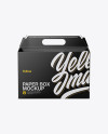 Glossy Paper Box Mockup - Front View Glossy Paper Box Mockup - Front View