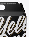 Glossy Paper Box Mockup - Front View Glossy Paper Box Mockup - Front View