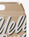 Kraft Paper Box Mockup - Front View