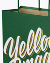 Paper Bag Mockup - Half Side View