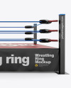 Wrestling Ring Mockup - Front View